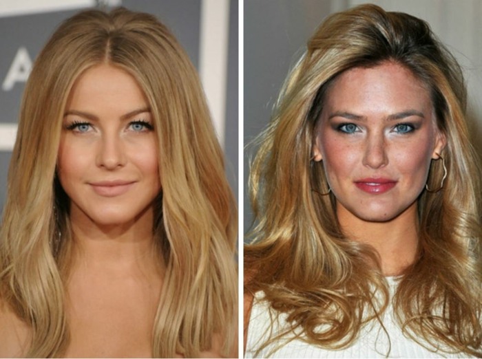 atraktívne dlhé vlasy s medovou farbou v pieskovej farbe s rozchodom aj bez neho Účesy-pre-blond-vlasy