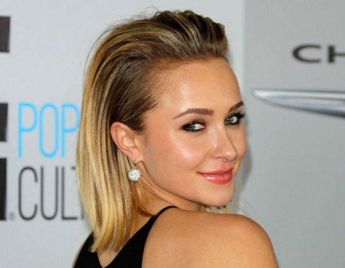 otvorené vlasy vo vlhkom vzhľade - Hayden Penettiere účesy-trendy-na jeseň-vlasy-mokré-look-hayden-panettiere-