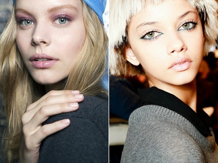 Nápady na líčenie očí ružové očné tiene kohl Myšlienky jarných trendov aplikujú ružové očné tiene kohl