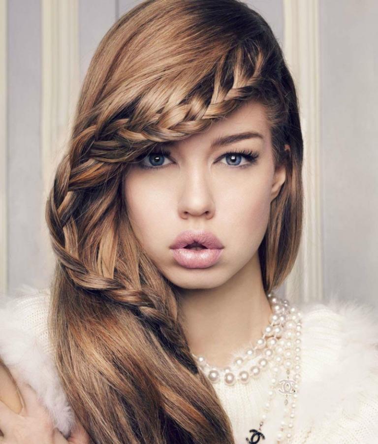 účesy pre svadobné pletené poníky originálne plyšové šaty