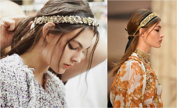 účes-trendy-2017-2018-chanel-čelenka-melír