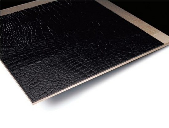 čierne kožené dlaždice-taliansky dizajnový nápad čierne kožené dlaždice-taliansky dizajn