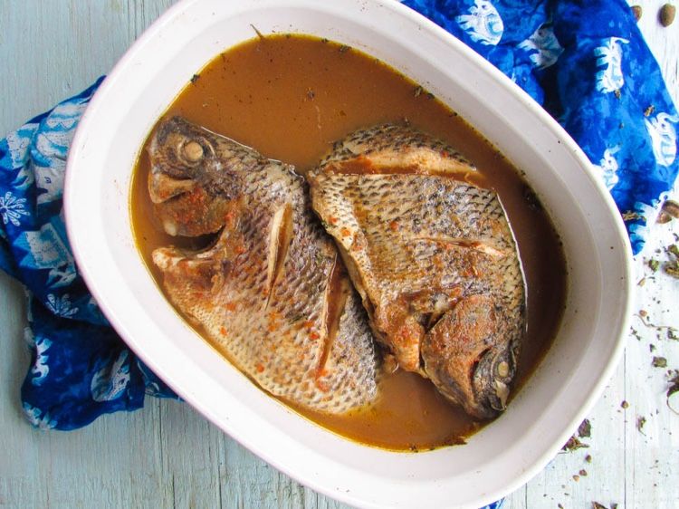 Recept na prípravu fufu s rybami