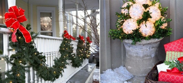 Slučka zelená girlanda veľké rozprávkové svetlá červená stužka zelená girlanda Vianoce