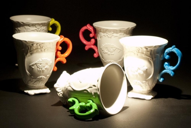 funky dizajn čajová služba moderný twist i-wares seletti funky porcelánová čajová súprava moderných twist i-wares seletti