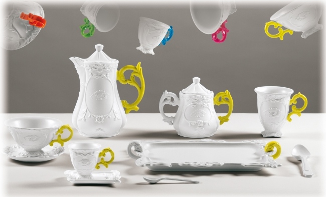 čajová súprava i-wares seletti klasické dekorácie farebné úchytky porcelánová čajová súprava i-wares seletti klasické dekorácie farebné úchytky