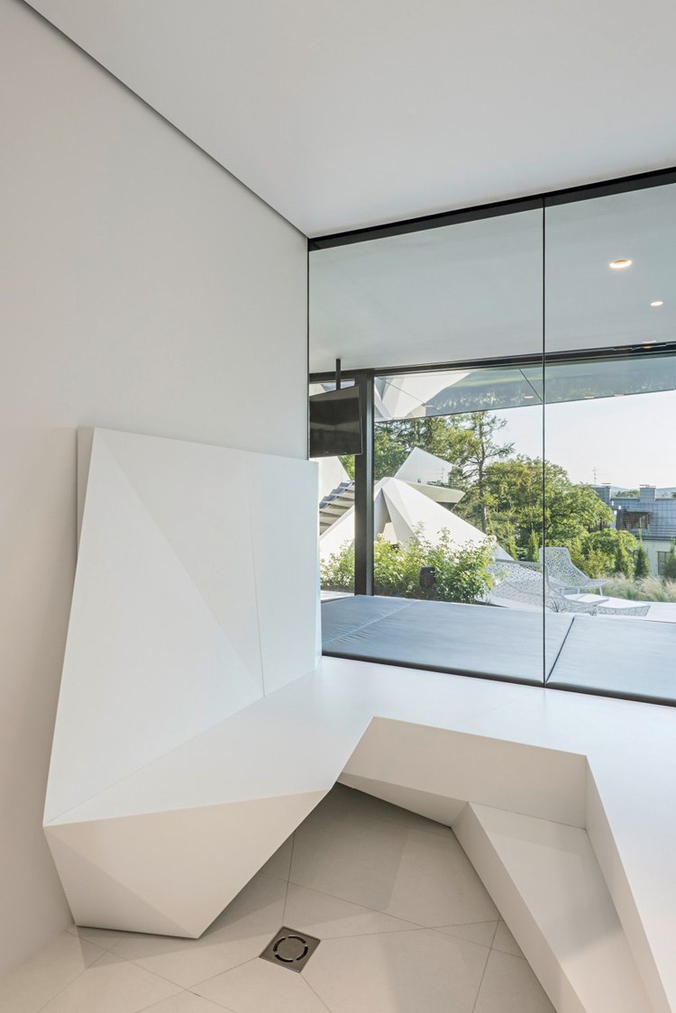 futurizmus architektúra interiérový dizajn biela geometrická