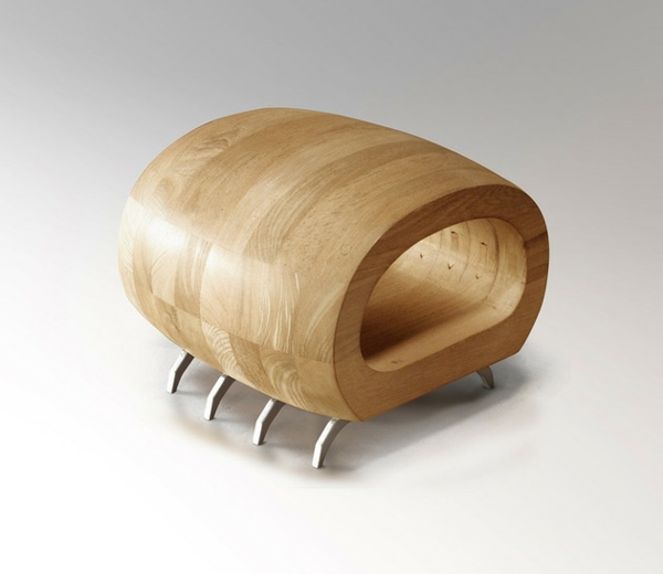 Drevený dizajnový nábytok z nehrdzavejúcej ocele