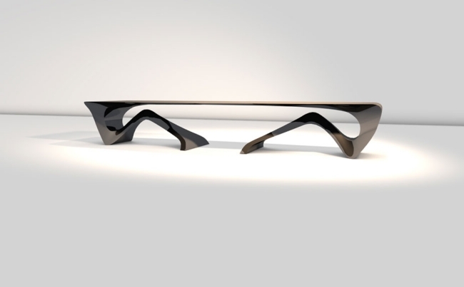 forma nadväzuje na funkciu kancelársky stôl moderný dizajn nábytku od Daan Mulder