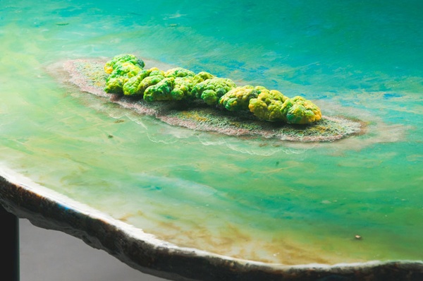 obmedzená zbierka stolov gaetano pesce rybník dizajn malý ostrov