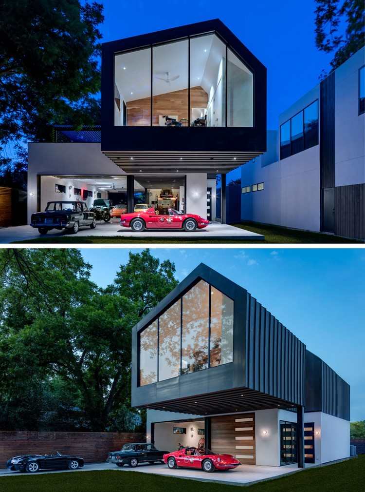 garáž prízemie architektúra konzolový prístrešok pre auto