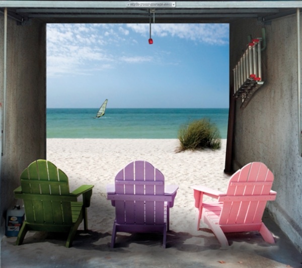 Nápady na fotografické steny navrhujú garážové roletové brány Návrhy garážových brán pre fotografické steny