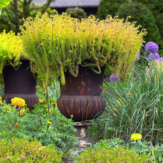 Vytvorte kovové záhradné kvetináče