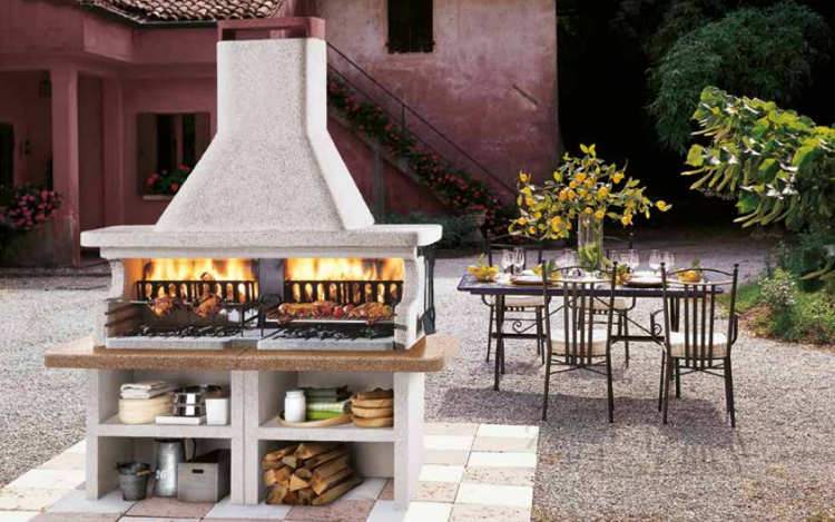 záhradný gril-krb-dizajn-moderný-stredomorský-betón-komín