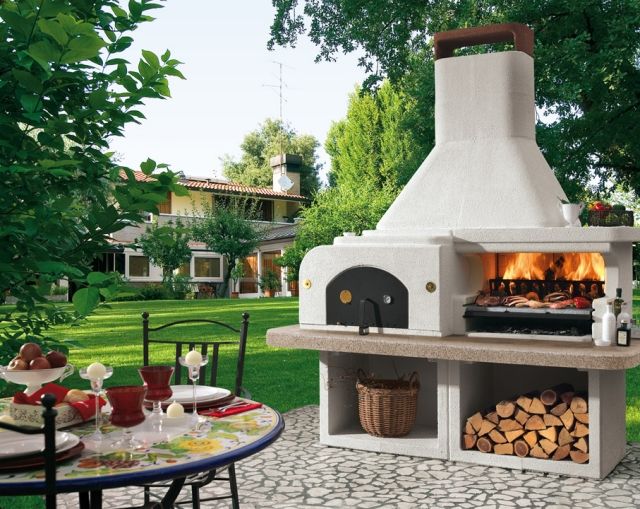záhradné grily palazzet pec na pizzu omietnutá gargano