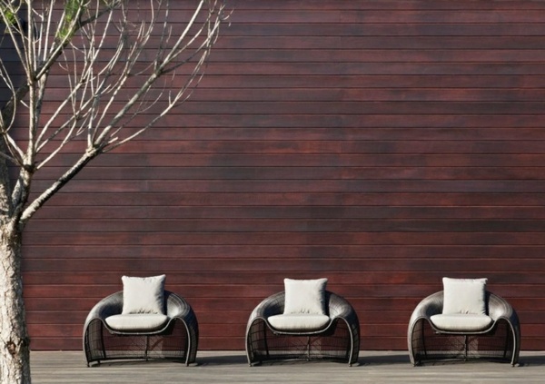 Nábytok prútený dizajn nábytok tmavá farba