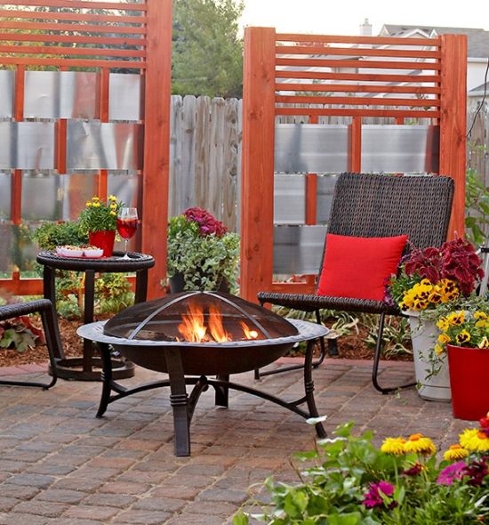 nápady na štiepanie dreva na kov pre záhradný balkón vetrolam