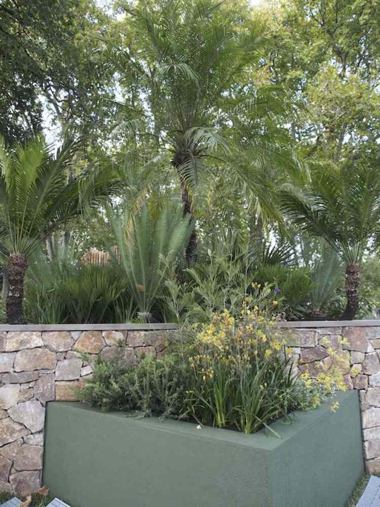 záhradnícke a krajinotvorné do-the-nt-zvýšené-lôžko-kamenná stena-exotické