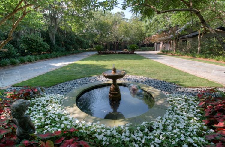 Záhradný dizajn terasa klasická záhrada vytvárať nápady