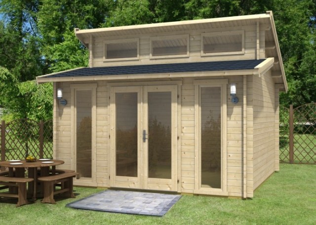 Kôlňa strecha záhradný prístrešok skladovacie zariadenia náradie zasklenie dverí izoglass