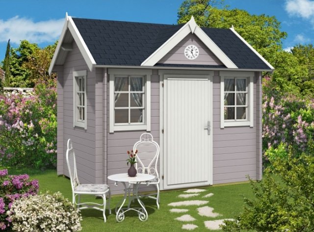 Záhradné domčeky z masívu model-mia masív-jednodverové lepené drevo-záhradné-drevené stavby