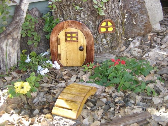 Nápady víly dom drevený most drevené dvere