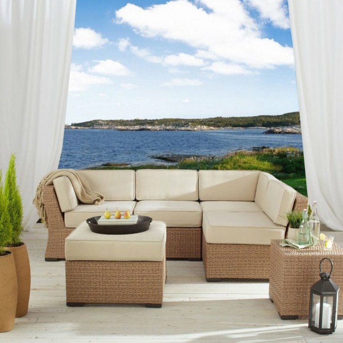 Záhradná veranda-nábytok-vyrobený z polyratanu