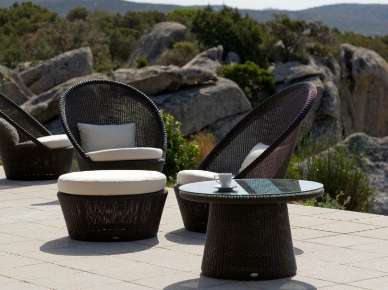 Záhradný nábytok z polyratanu - vytvorte útulný salónik záhradný nábytok z polyratanu moderný dizajn konferenčné stolíky originál