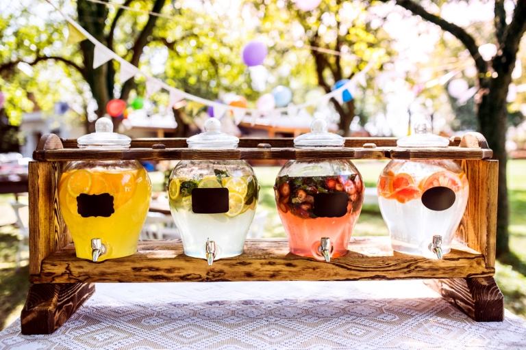 Nápojový bar organizuje nápady, recepty