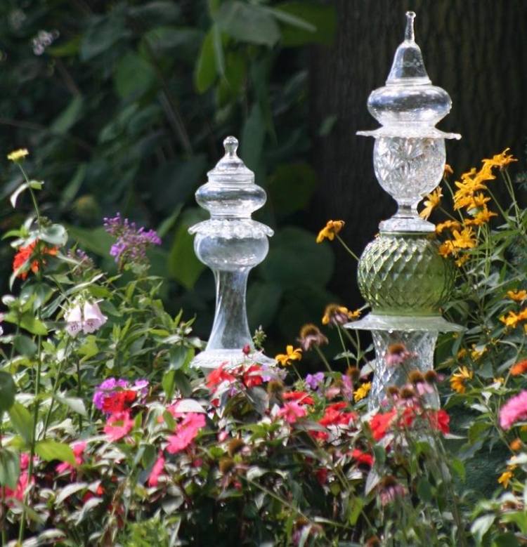 záhradná zásuvka-urob si sám-sklenené misky-blší trh