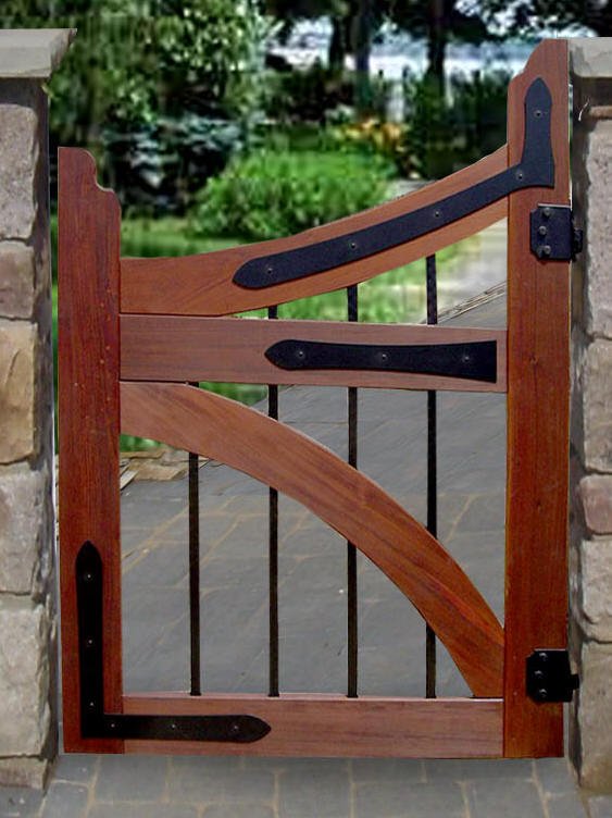 Návod na stavbu brány do záhrady z dreveného kameňa Návod na stavbu záhradná brána vyrobená z dreva, kovu a kameňa