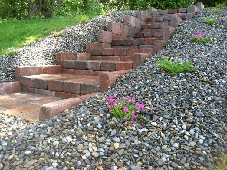 Postavte si záhradné schody sami - z tehál a kamienkov Zostavte si-vlastnú-záhradnú-schodu-tipy-na tipy-tehla-slinok-štrk