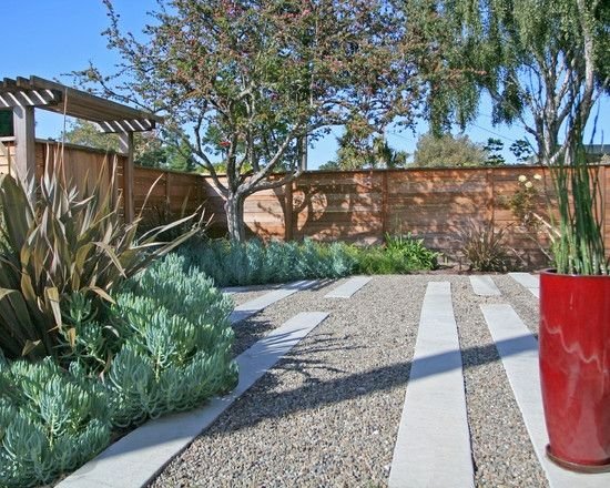 súčasné nápady záhradného dizajnu nápady štrková cesta terasa lacné