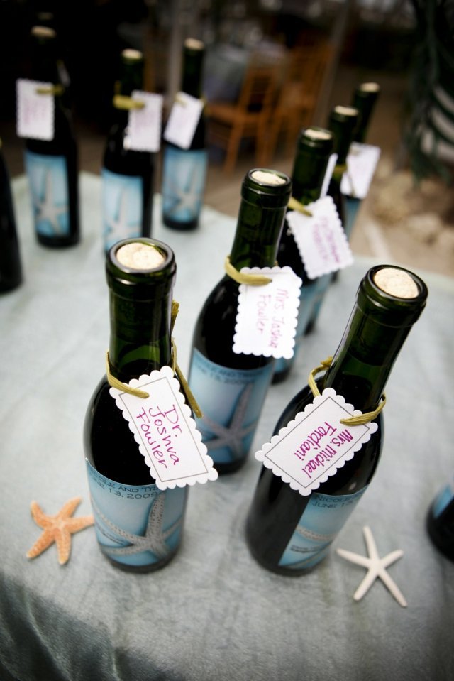 malé fľaše vína blahoželanie strana láskavosť Fľaše na víno blahoželanie k svadbe