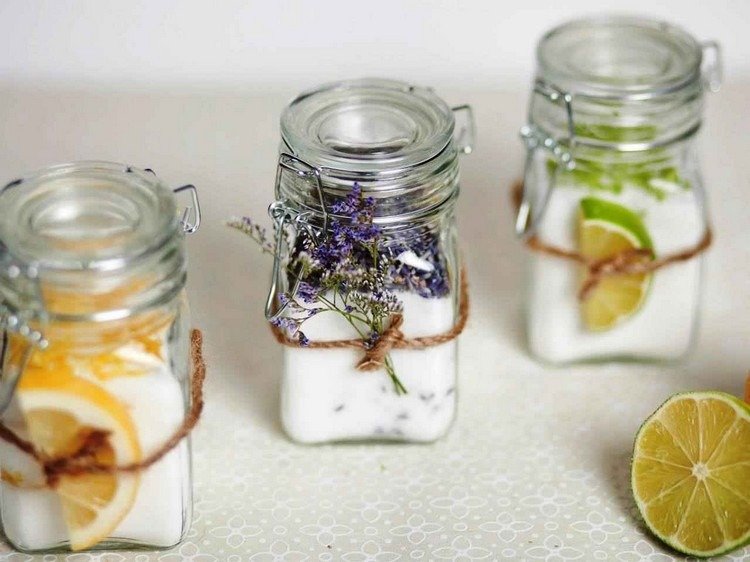 svadobné darčeky-urobte si-murárske dózy-soli do kúpeľa