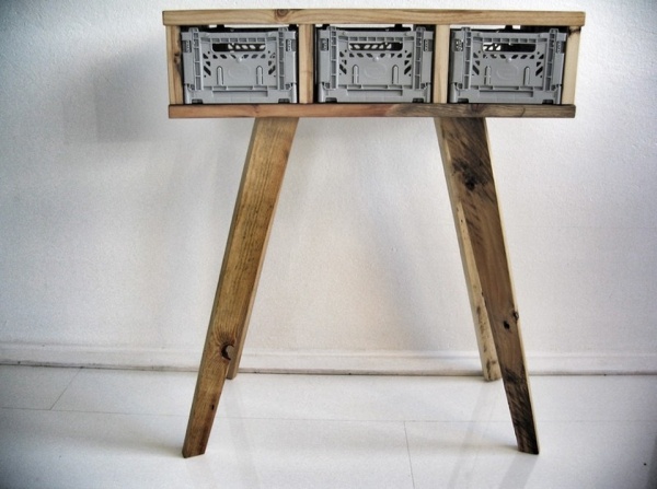 Palety upcyklácia-recyklácia stavebné bočné stoly