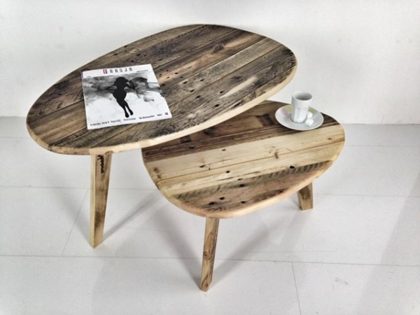 Konferenčný stolík, v tvare vajíčka