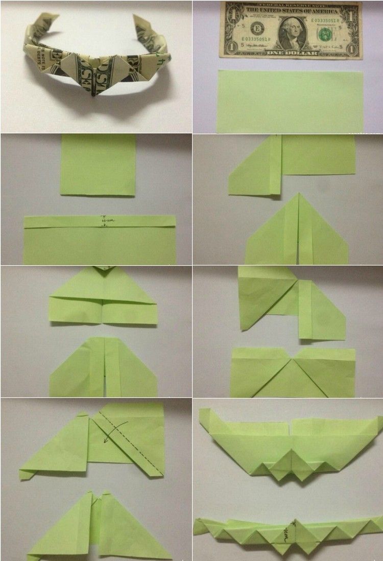 Zložte srdcový prsteň z bankovky peniaze-skladačka-srdce-prsteň-návod-papier