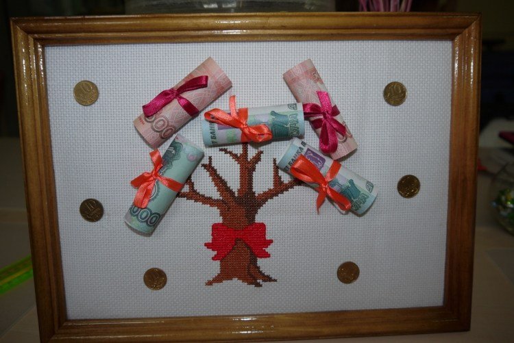 peňažné darčeky svadobné výšivky stromové rámy na obrázky