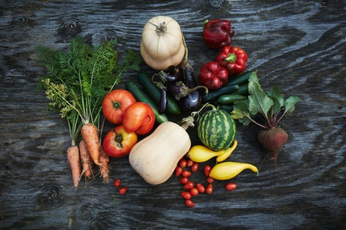 zelenina na konci leta mrkva paprika tekvicová repa