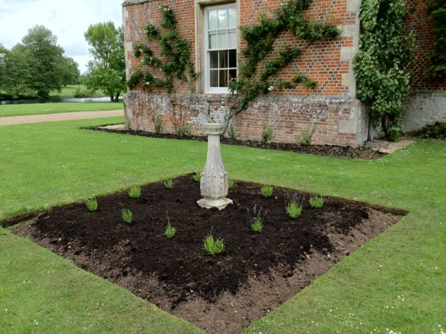 Lavender-rámovanie-postele-v-záhrade