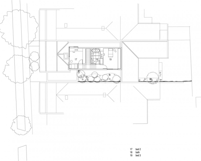 Pôdorys viktoriánskeho domu Alfred Street Residence