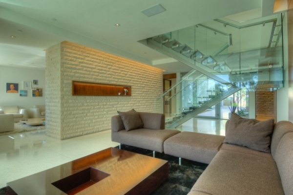 Vyhliadkové rezidenčné sklenené schodisko Sklenené schodisko Lookout Residence