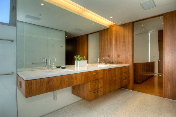 Design kúpeľne s dreveným nábytkom Lookout Residence Lookout-Residence-drevený-nábytok-kúpeľňa-dizajn