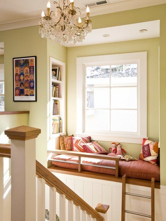 dobrý nápad kútik na čítanie škôlky Knihy do detskej izby, rohový rebrík na čítanie