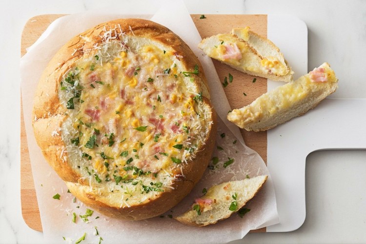 Zapečený syr v bochníku chleba Recept na prípravu špenátového dipu rýchlo