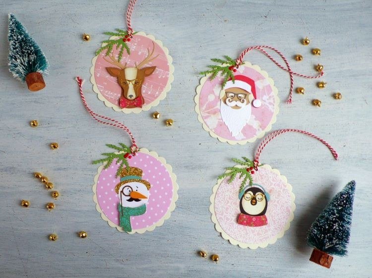 Vyrobte si vianočné visačky z papiera