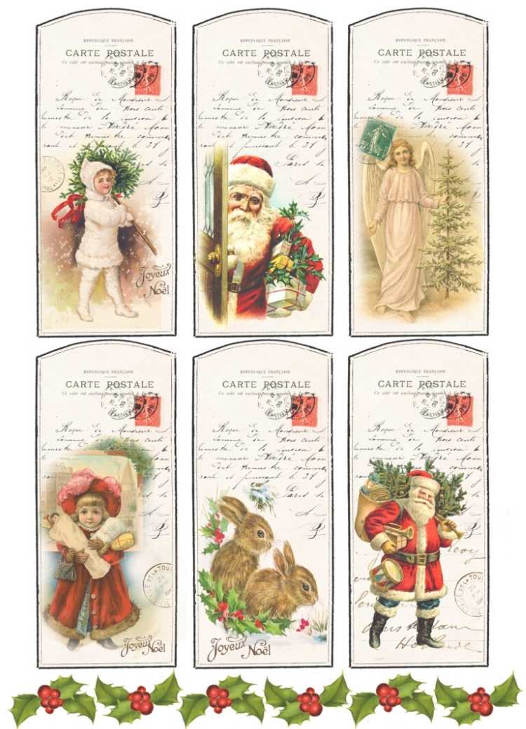 Vintage štítky na darčeky, bezplatná šablóna na tlač