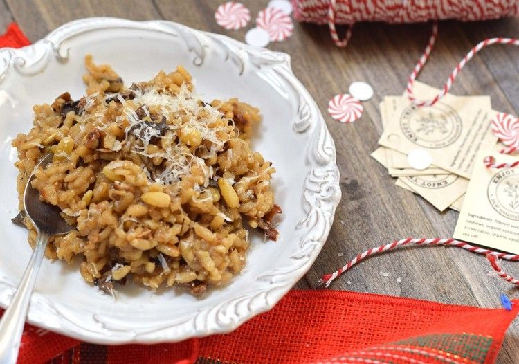 Vyrobte si vlastné ristotto so sušenými hubami