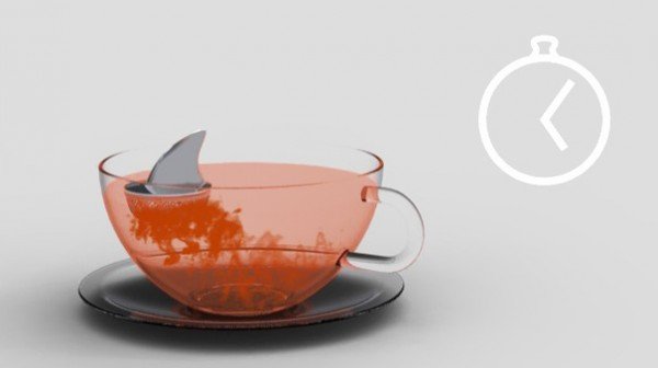 Sharky čaj infuser ovocný čaj žraločia plutva nápad podvodu krvi Nápad na podvádzanie šarlatového čaju ovocný čaj